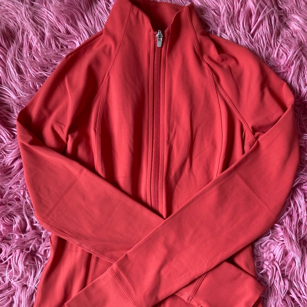 Tangerine/burnt orange Athleta jacket